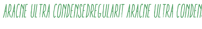 Aracne Ultra CondensedRegularIt Aracne Ultra Condensed Regular Italic